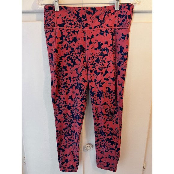 Lululemon Final Lap HR Crop Legging 23" Efflorescent Dark Canyon Onyx Blue Sz 10 - Picture 3 of 11